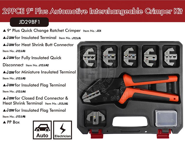 taiwan crimping tool JD29BF1-JD29BF1-Jaw-Waterproof-crimp-crimping-crimp tool-crimping tool-crimp wire--ratchet crimp-Taiwan Manufacturer-hsunwang-licrim-hsunwang.com
