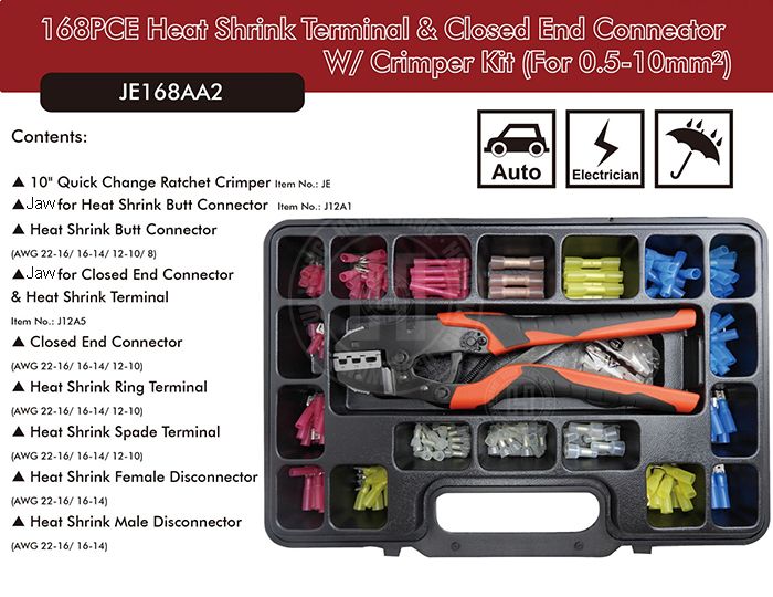 JE168AA2-Jaw-crimp-crimping-crimp tool-crimping tool-crimp wire-ratchet crimp-Taiwan Manufacturer-hsunwang-licrim-hsunwang.com
