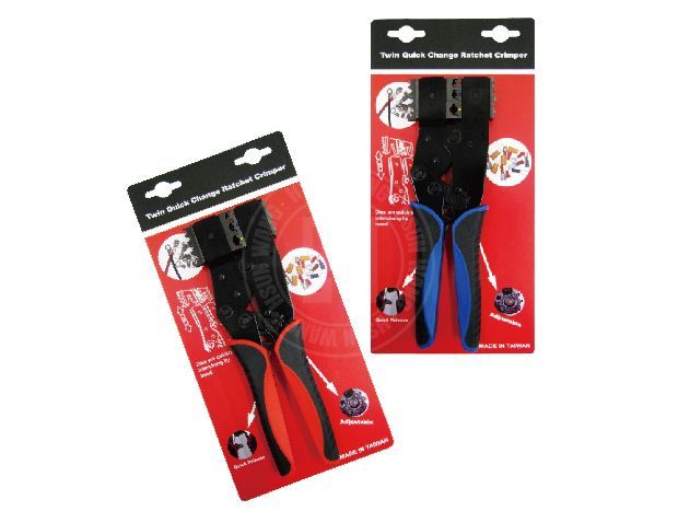 H03I Twin Quick Change Ratchet Crimper-H03I-Jaw-crimp-crimping-crimp tool-crimping tool-crimp wire--ratchet crimp-Taiwan Manufacturer-Insulated terminal-non Insulated terminal-hsunwang-licrim-hsunwang.com
