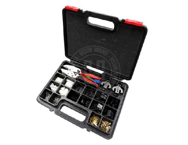 245PCE Light Open Barrel Auto Connector &amp;amp;amp;amp; Tool Kit-JC245AA12-Jaw-crimp-crimping-crimp tool-crimping tool-crimp wire-ratchet crimp-Taiwan Manufacturer-hsunwang-licrim-hsunwang.com
